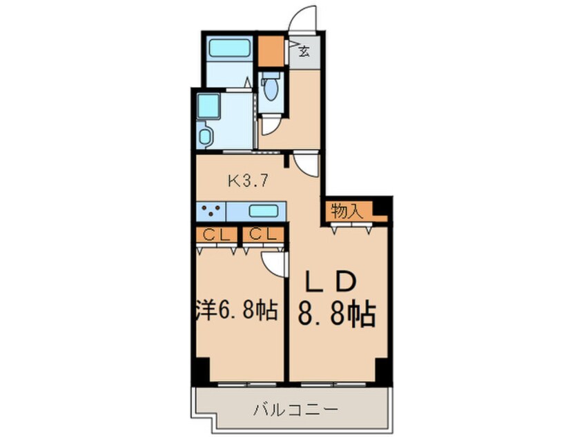 間取図 品川ｼ-ｻｲﾄﾞﾋﾞｭ-ﾀﾜ-1号棟