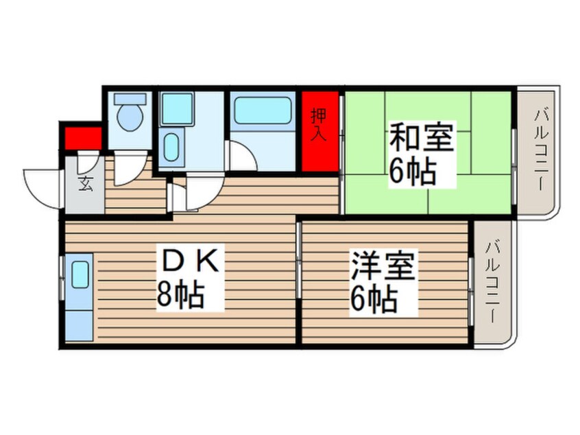 間取図 第2ハセガワマンション