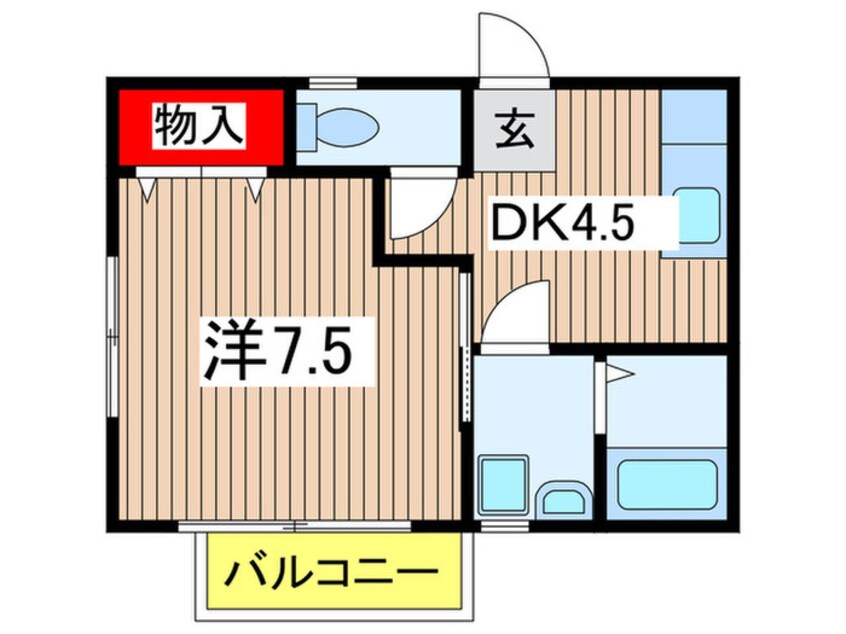 間取図 パールハイツＢ