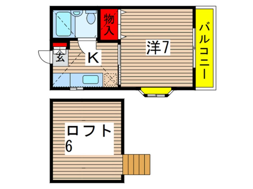 間取図 ベアフル－ト黒砂台Ａ