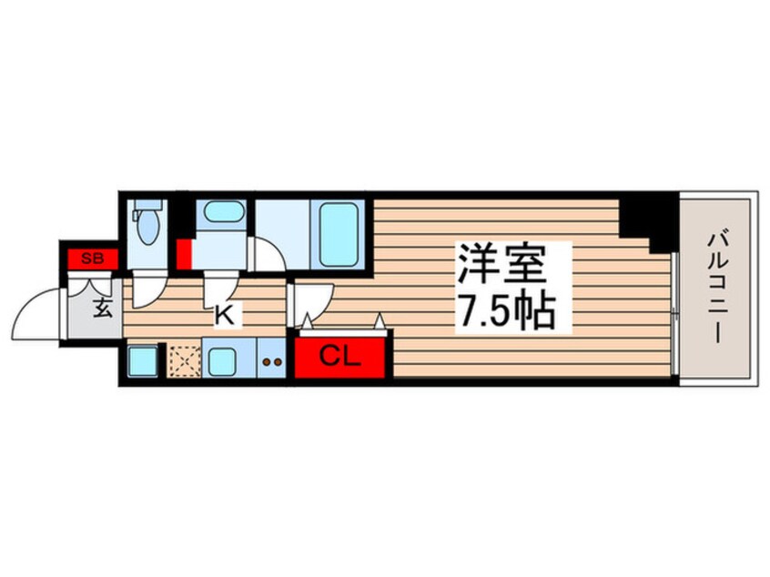 間取図 GENOVIA南千住Ⅴskygarden