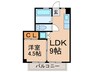 グリーンコーポラス 1LDKの間取り