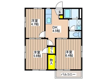 間取図 グリ－ンハイム