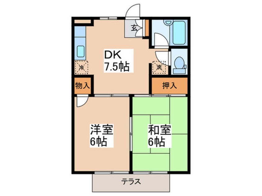 間取図 ヒルトップテラスＢ棟