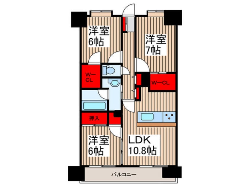 間取図 日神パレステージ本八幡(２０４)