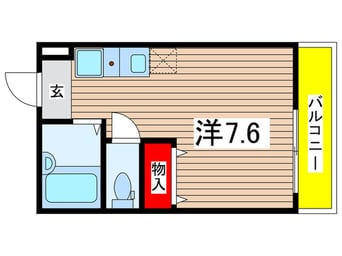 間取図 エザンス稲田堤