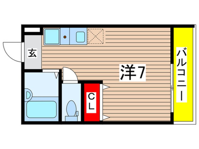 間取図 エザンス稲田堤