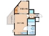 BeverlyHomes下赤塚 1DKの間取り