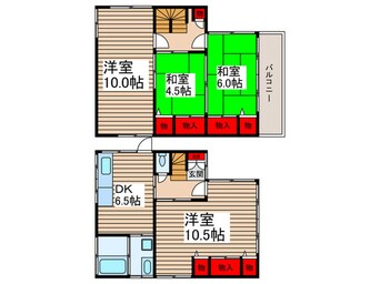 間取図 松戸賃貸戸建