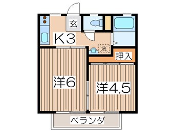 間取図 グリーンハイムイズミ