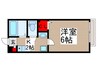 第４富士ハイツ 1Kの間取り