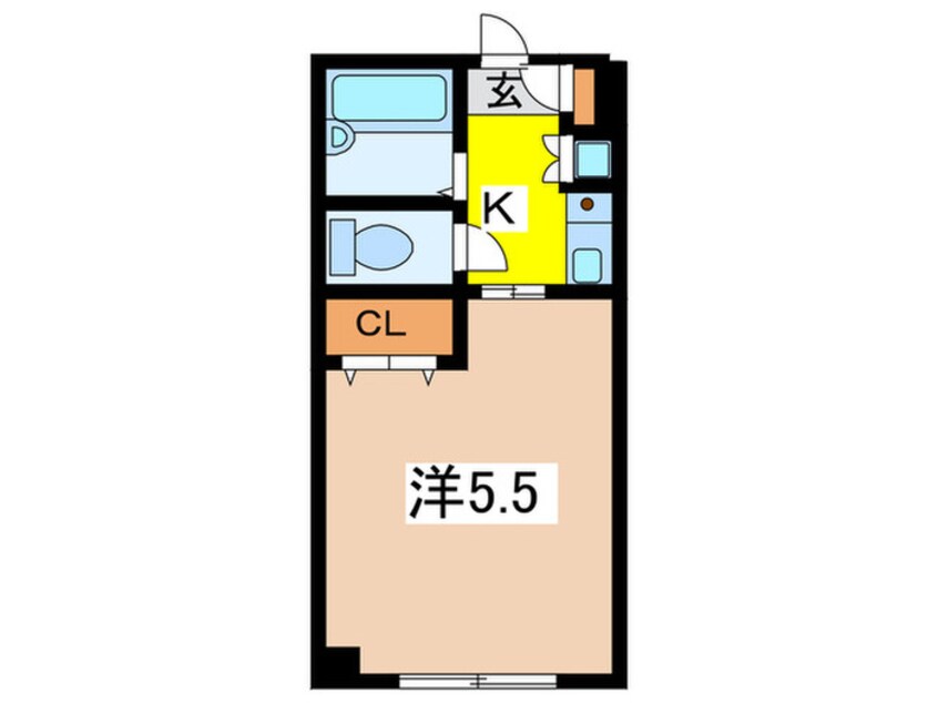 間取図 コーポハイデル