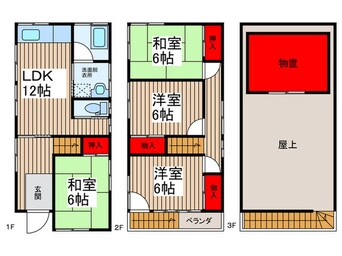 間取図 たなホーム北松戸戸建