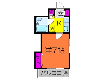 間取図 プラザサイドナガセ