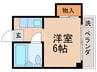 リトルウッドマンション新小岩 1Rの間取り