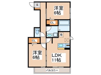 間取図 グランラヴィーヌ