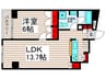シャンドヴィラージュ 1LDKの間取り