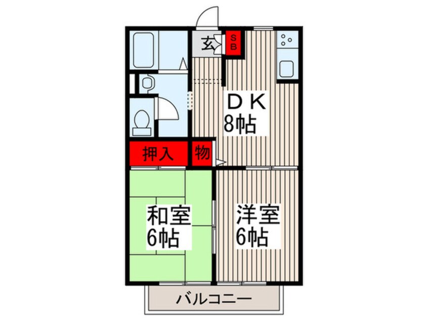 間取図 フレールヴィラ