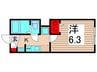 リーリオ堀切 1Kの間取り