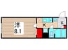 リーリオ堀切 1Kの間取り