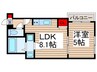 ＶＥＲＤＥ北松戸 1LDKの間取り