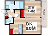 ＶＥＲＤＥ北松戸 1DKの間取り