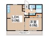 クレスト 1LDKの間取り