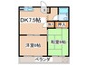 ひさのコ－ポ(302) 2DKの間取り