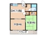 ひさのコ－ポ(302) 2DKの間取り