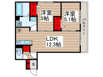 間取図 グラナーデ鹿浜