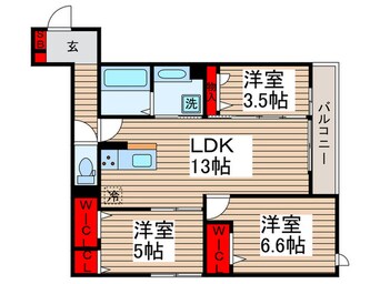 間取図 グラナーデ鹿浜