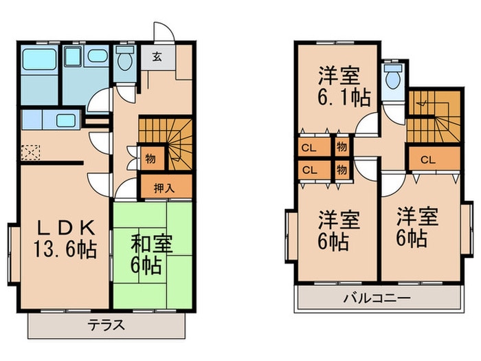 間取り図 カエデハウスＢ