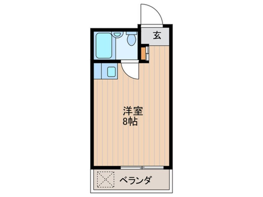 間取図 クレ－ン西蒲田