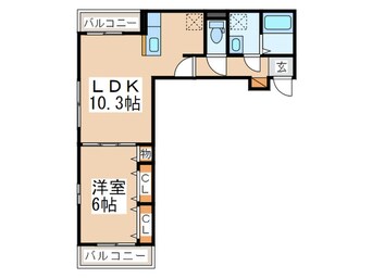 間取図 ピースフル　ガーデン