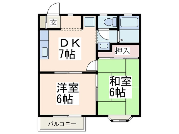 間取り図 シャトル中山