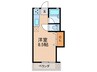 ロ－ゼ小川 1Rの間取り