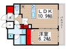 アンベリール亀戸パーク（901） 1LDKの間取り