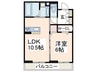 TSUBAKI　HOUSE 1LDKの間取り