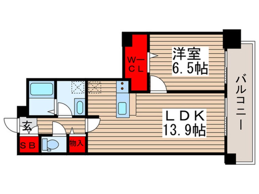 間取図 ﾛｲﾔﾙﾊﾟｰｸｽﾀﾜｰ南千住