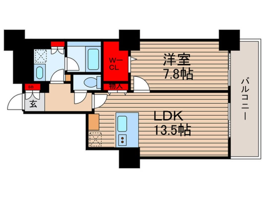 間取図 ﾛｲﾔﾙﾊﾟｰｸｽﾀﾜｰ南千住