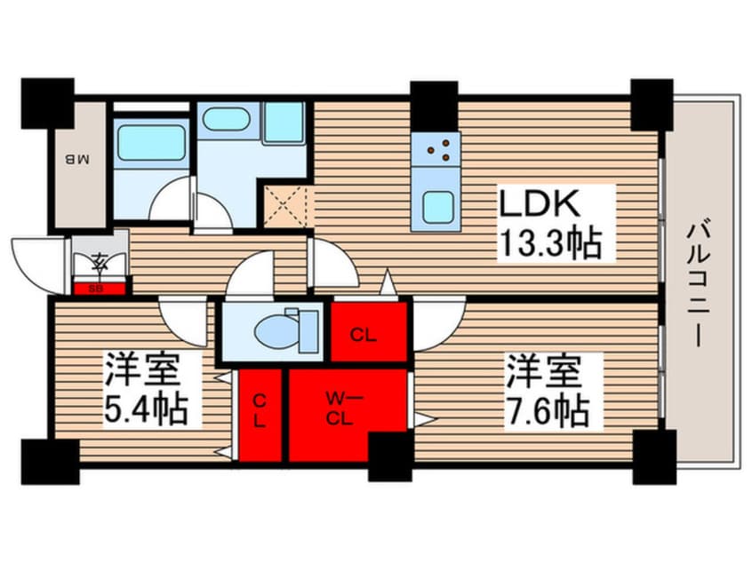 間取図 ﾛｲﾔﾙﾊﾟｰｸｽﾀﾜｰ南千住
