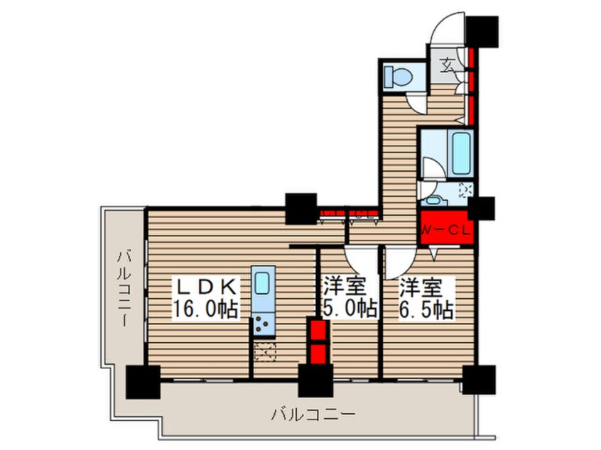 間取図 ﾛｲﾔﾙﾊﾟｰｸｽﾀﾜｰ南千住