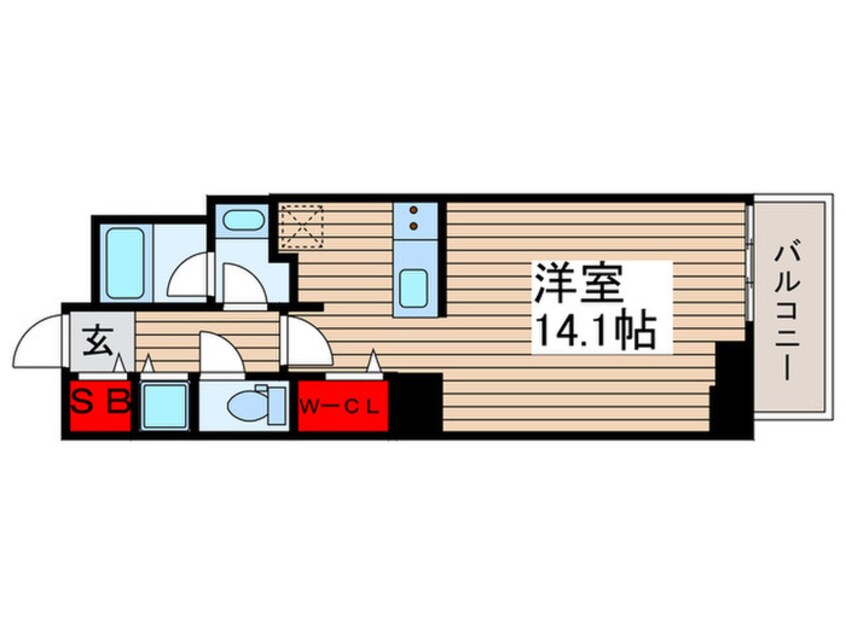 間取図 ﾛｲﾔﾙﾊﾟｰｸｽﾀﾜｰ南千住