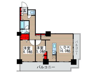 間取図 ﾛｲﾔﾙﾊﾟｰｸｽﾀﾜｰ南千住