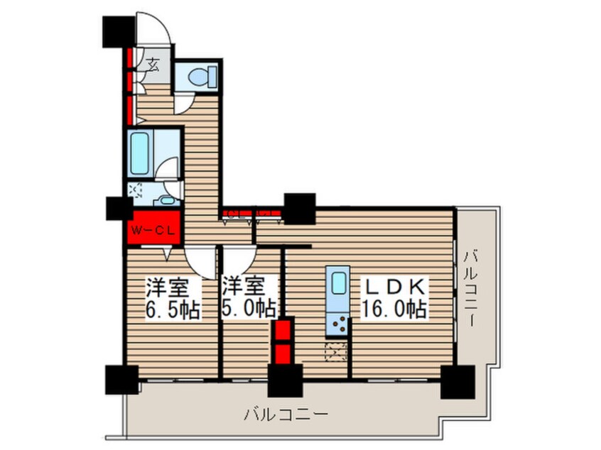間取図 ﾛｲﾔﾙﾊﾟｰｸｽﾀﾜｰ南千住