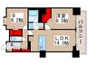 ﾛｲﾔﾙﾊﾟｰｸｽﾀﾜｰ南千住 1LDK+Sの間取り