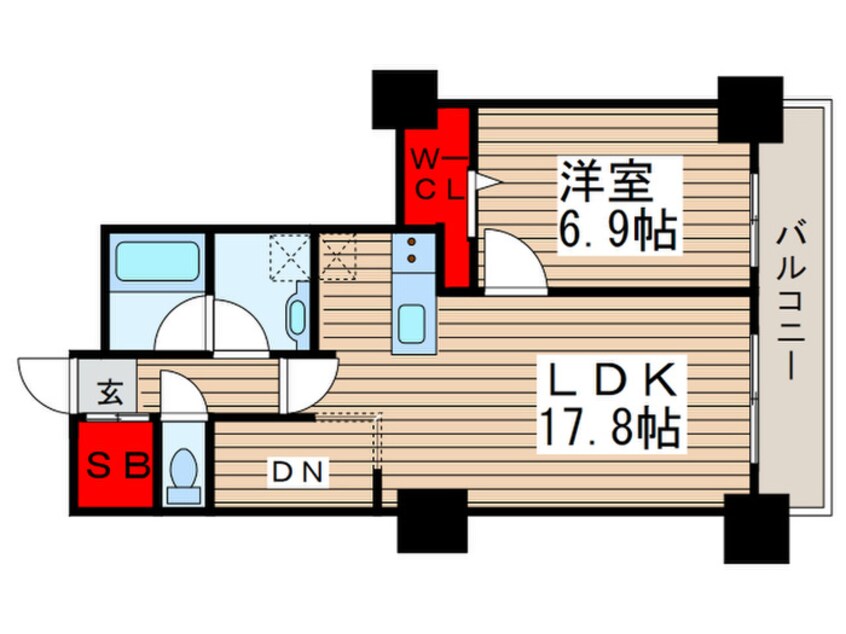 間取図 ﾛｲﾔﾙﾊﾟｰｸｽﾀﾜｰ南千住