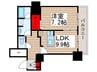 ﾛｲﾔﾙﾊﾟｰｸｽﾀﾜｰ南千住 1LDKの間取り