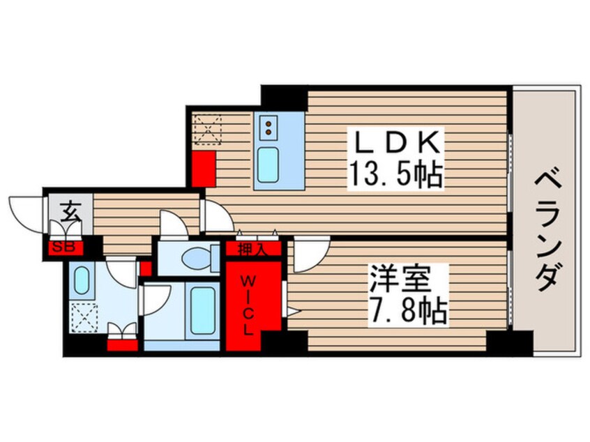 間取図 ﾛｲﾔﾙﾊﾟｰｸｽﾀﾜｰ南千住