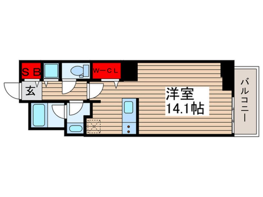 間取図 ﾛｲﾔﾙﾊﾟｰｸｽﾀﾜｰ南千住